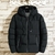 Imagem do Moda parkas masculino casaco de inverno grosso dos homens jaqueta casual chapéu