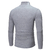 Moda masculina casual fino ajuste básico gola alta gola gola alta pulôver masc - loja online
