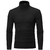 Moda masculina casual fino ajuste básico gola alta gola gola alta pulôver masc - loja online