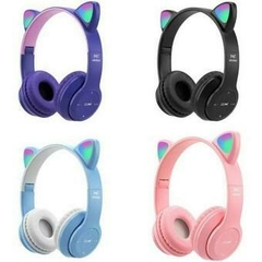 Auriculares Bluetooth gatito luces