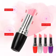 Imagen de Mini lápiz labial vibrador bala vibratoria punto G estimulador de clítoris mas