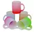 Caneca Vidro Degradê Jateada 430 ML
