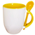 Imagem do Caneca Interior e Alça Com Colher Base Curva 325ml Colorida para Sublimação