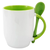 Caneca Interior e Alça Com Colher Base Curva 325ml Colorida para Sublimação - loja online