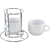 Kit Torre de 2 Xícaras 150ml c/Suporte de Metal na internet