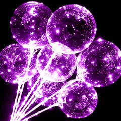 Imagen de Pack 10 Globos Luminosos Palito de 60 a 70 cm