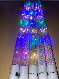 Varas Luminosas LED con bolitas pastel x12