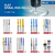 Xcan fresa cnc com 10 peças - 3.175mm - cortador cnc de pressa azul reves!!!!!!!!