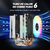 Super Cooler 6 tubos de calor cpu 4 pinos pwm rgb pc silencioso intel lga 1700 775 120!!!!!!!! na internet