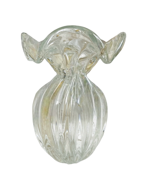 VASO MURANO TROUXINHA TRANSPARENTE M