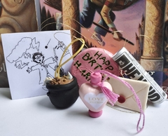 Kit com 6 enfeites para árvore de Natal tema Harry Potter