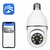 Câmera wifi Ip Segurança Lâmpada Panorâmica sem fio giratória 360 com encaixe lampada bocal rosca ptz full HD visão noturna s