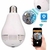 Câmera LED Lâmpada 1080P HD Sem Fio Segurança Doméstica WiFi CCTV Fisheye IP 360 Graus - comprar online