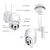 Câmera De Segurança wi-fi externa À Prova D'água full hd yoosee ou icsee gira 360 speed dome - Bivolt - comprar online