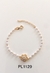 Pulseira flor e pérolas - comprar online