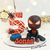 Vela Homem Aranha com boneco (Miles Morales) - Biscuit (Personalizada)