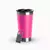 Copo térmico inox na cor rosa escuro com capacidade de 473ml, ideal para cerveja e café.