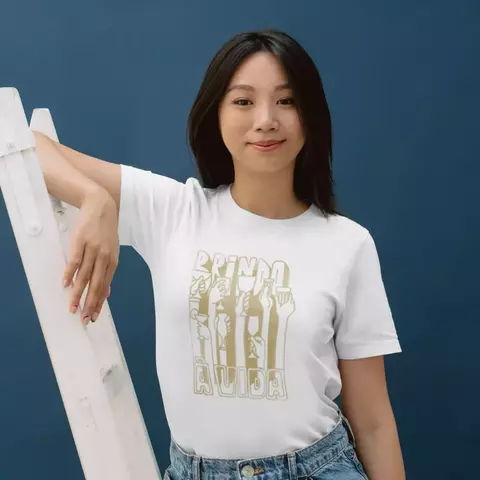 Camisa Feminina Baby Look Brinde A Vida