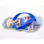 Chinelo infantil masculino Havaianas com estampa do Homem Aranha em fundo azul e tiras pretas