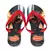 Chinelo infantil masculino Havaianas com estampa do Homem Aranha em fundo azul e tiras pretas