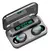 Fones de ouvido e Power Bank sem fio TWS Bluetooth, F9-5 estéreo, fones de ouvido esportivo - Merchanty