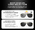 CLLOIO-Óculos de sol polarizados quadrados masculinos, óculos de sol com lentes fotocromáticas