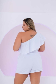 Macaquinho Erika - Roxo Com Lilas