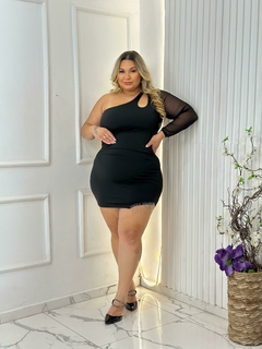 Vestido Gabrielle - Roxo Com Lilas