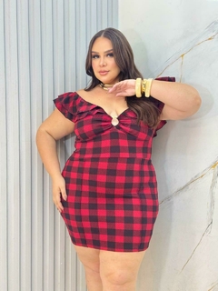 Vestido Larissa - Roxo Com Lilas
