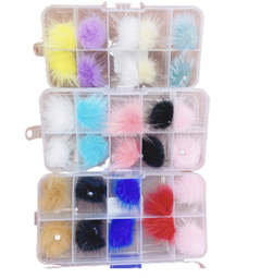 Pompones para uñas