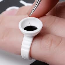 anillo para pegamento de pestañas x10u - comprar online