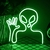 Alien Neon Light Sign, Green Smoking Neon Sign (ALIEN TECH)