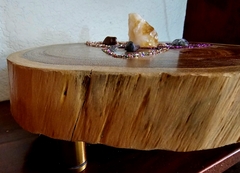 Escultura decorativa con Cuarzo Citrino y Madera Tzalam en internet