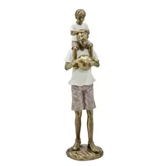 ESCULTURA PAI E FILHO DOCE AMOR - JOGADOR