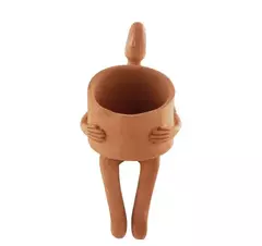 ESCULTURA TERRACOTA HOMEM EM CESTO - Folha & Décor