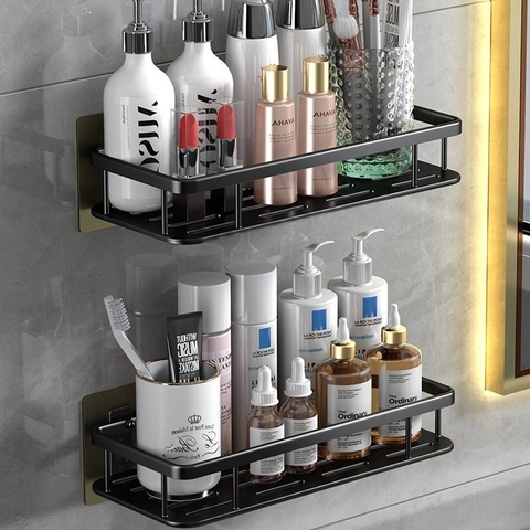 Kit 2 Suporte de Parede para Banheiro Porta Shampoo sem perfuração