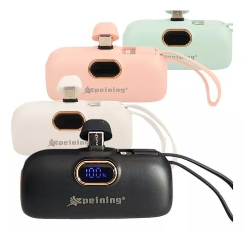 Mini Carregador Portátil Power Bank Type C Carga Rápida 22.5W