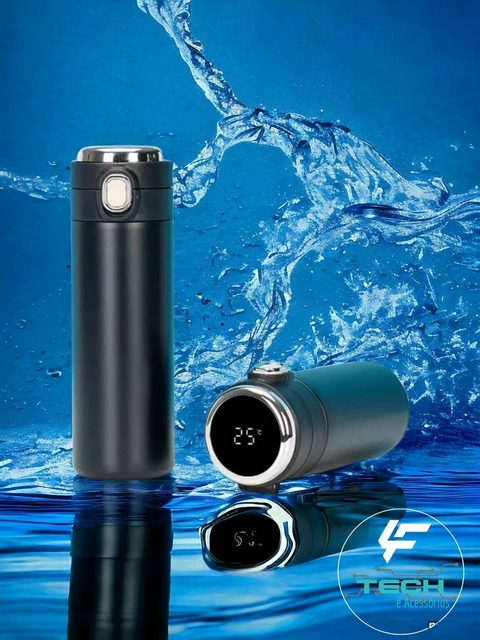 Garrafa Térmica Inox Com Visor Digital 420ml