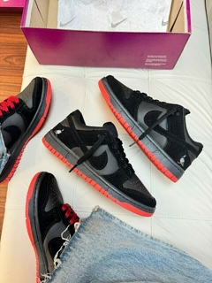 Dunk preto/vermelho premium - villar imports