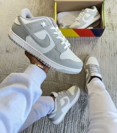 Dunk cinza/branco premium