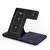 Carregador Sem Fio 3 em 1 VIKEFON com Indicador LED e Cooler para iPhone, Apple Watch e AirPods