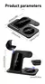 Carregador Sem Fio 3 em 1 VIKEFON com Indicador LED e Cooler para iPhone, Apple Watch e AirPods - SiMarcBelle Shop