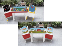 Mesas Infantiles 60x40 + 2 Sillas De Varios Personajes - comprar online