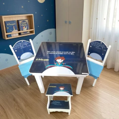 Combo Mesa Infantil + Dos Sillas + Banquito Escalera en internet