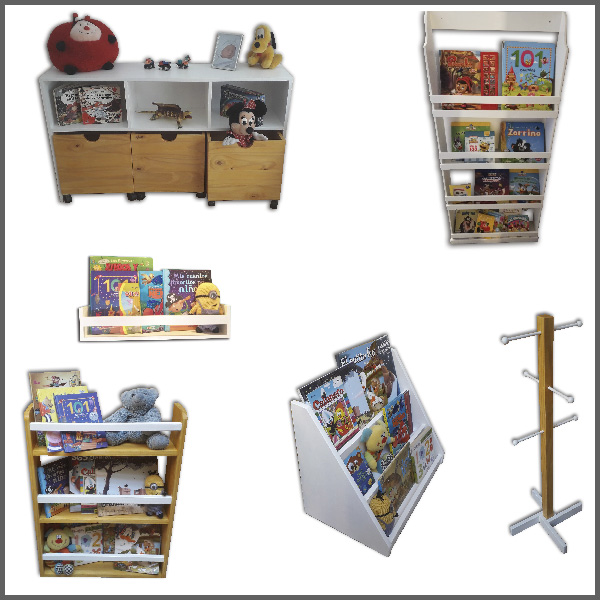 Jugueteros, Bibliotecas, Repisas y Percheros