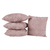 Almofada Aveline 45cm x 45cm - Rose Fundo Branco