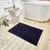 Tapete Chenille Microfibra Bolinha 40X60 Antiderrapante Azul Marinho