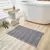Tapete Chenille Microfibra Bolinha 40X60 Antiderrapante Cinza