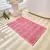 Tapete Chenille Microfibra Bolinha 40X60 Antiderrapante Rosa