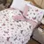 Jogo De Cama Lençol Coleção Premium Casal King 04 Peças 100% Algodão Percal 200 Fios Borboletas Rosê - Mundotextil